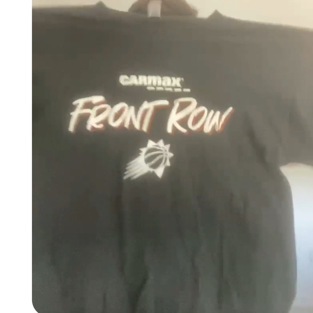 Black Front Row Short Sleeve Tee